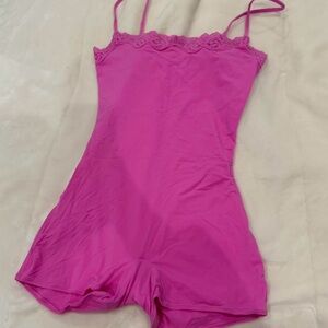 SKIMS Fuchsia bodysuit